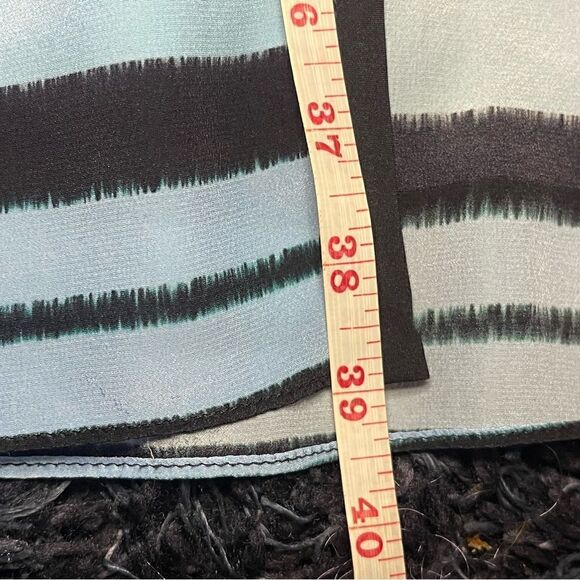 Nanette Lepore Maxi Skirt SZ 4 Bright Silk Stripes Summer Capsule Wardrobe - Picture 9 of 10